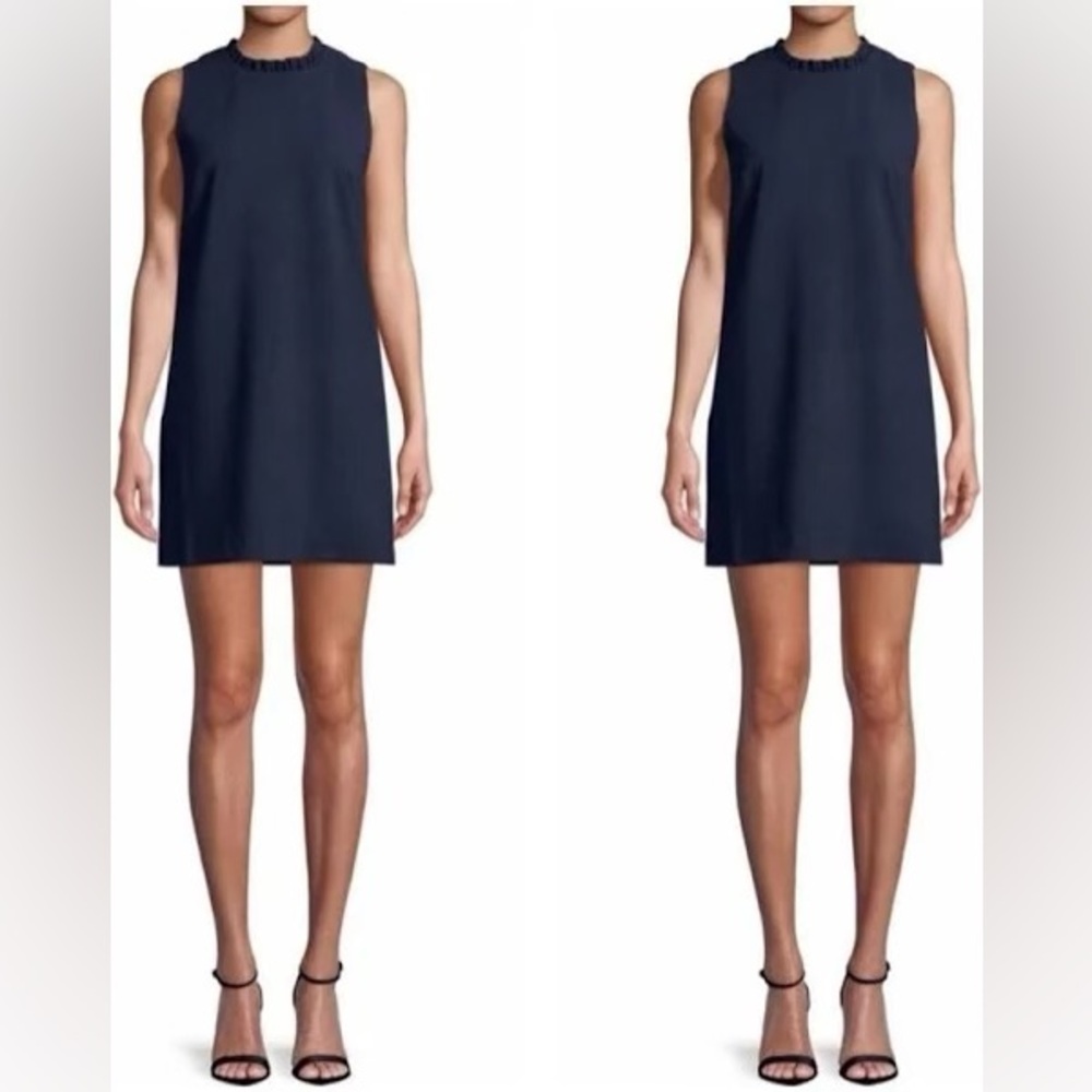 French Connection - Navy Shift Dress - Size: 6